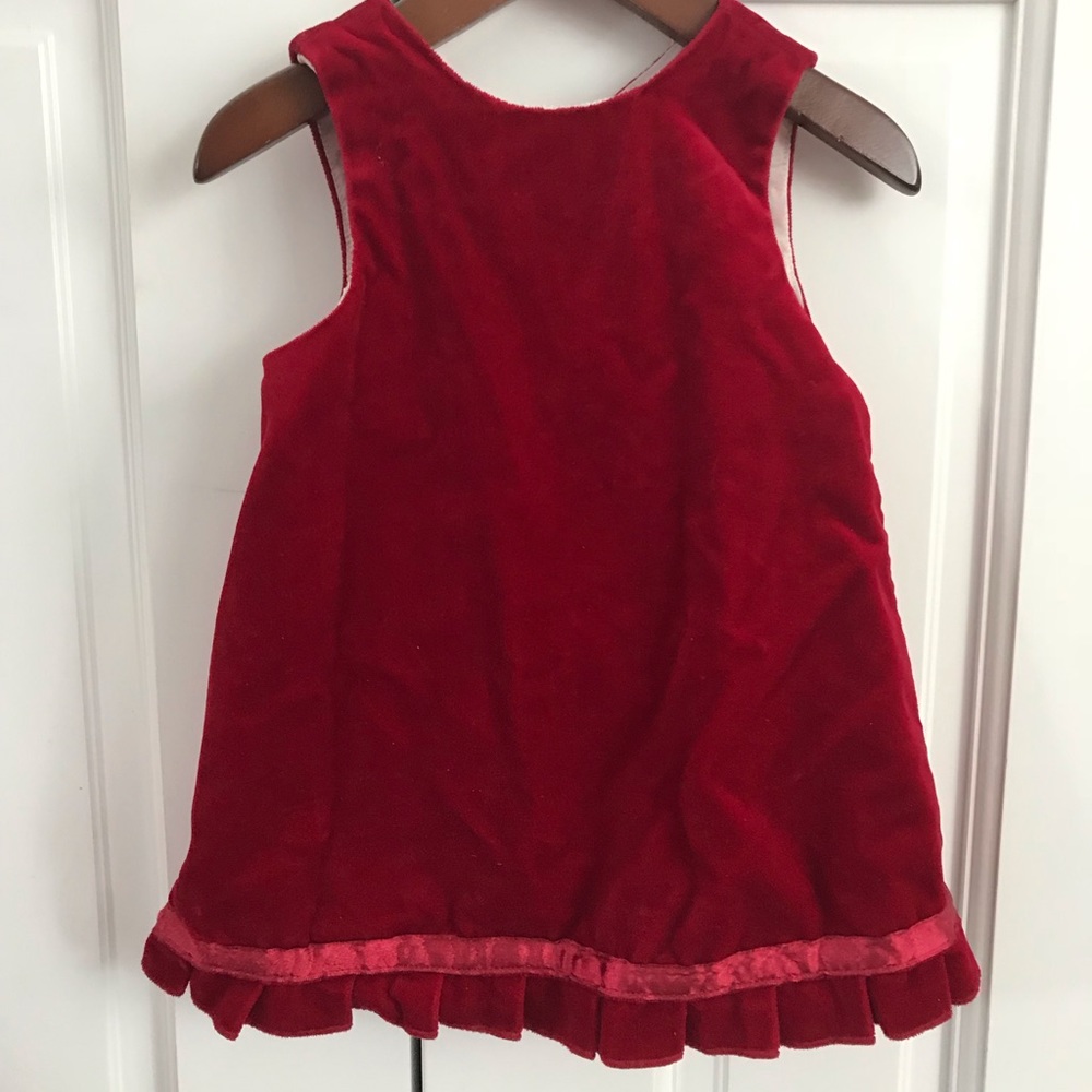 Gap Baby, red velvet dress